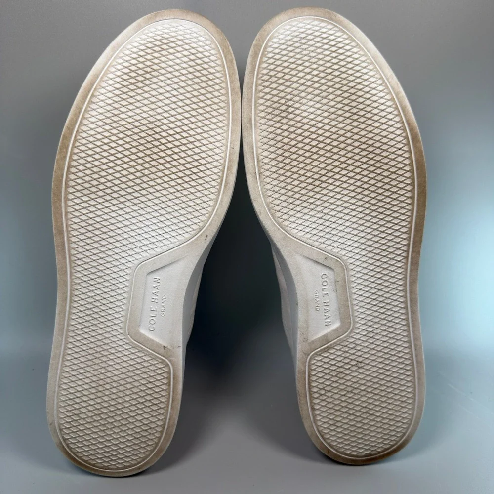 Cole Haan GrandPro Rally Mens 11.5 11 1/2 Canvas Court Dress Sneaker White Lace